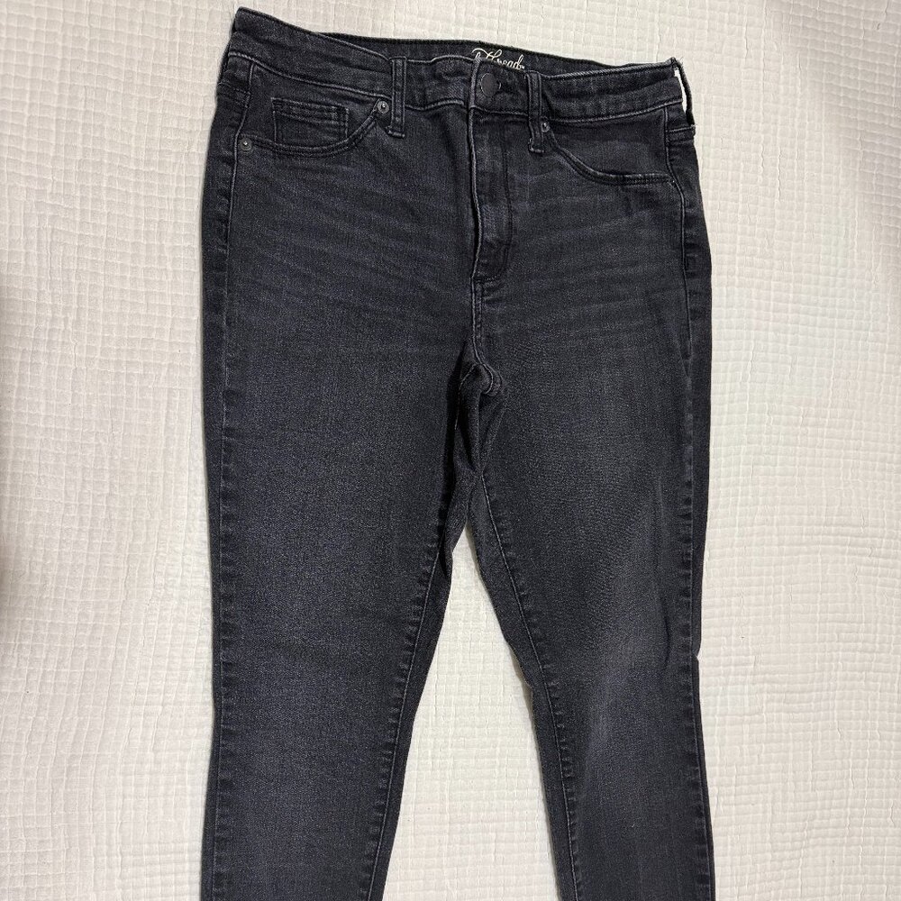 Universal Thread High Rise Skinny Jeans Dark Wash Black Grey Size 8/29S